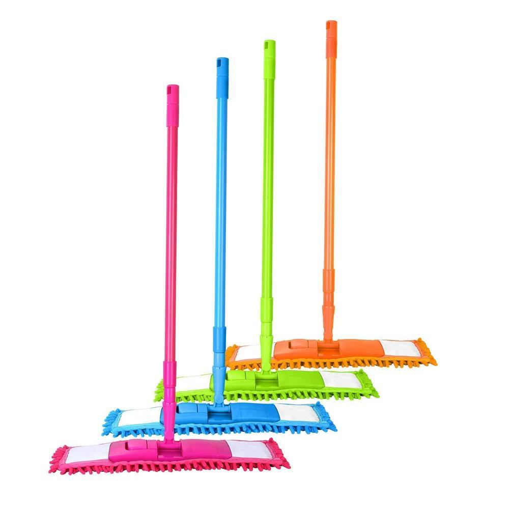 Microfibre flat mop long Handel  Steel rod