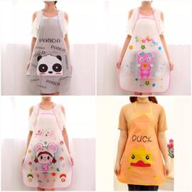 HYDRIBAZAR | Cute Cartoon Waterproof Apron Kitchen Restaurant Cooking ...